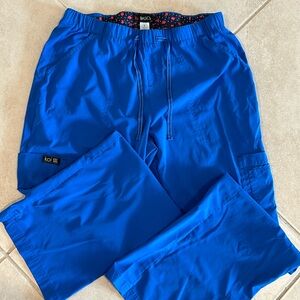 Royal blue women’s koi basics scrub pants